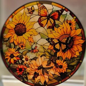 Sunny Field Sunflowers Suncatcher